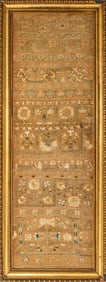 English 17th century band sampler