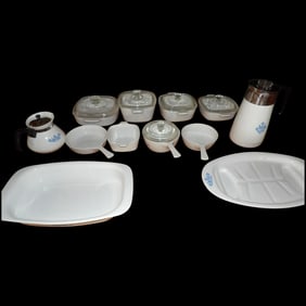 Vintage Corning Ware Set of 17 pieces
