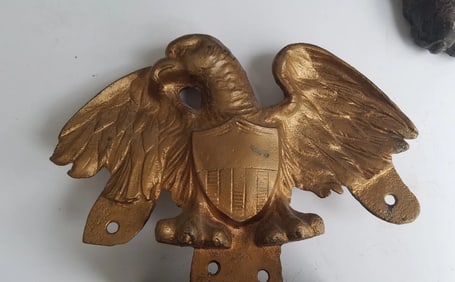 cast Iron eagle with federal shield 1950's