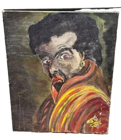 oil painting 1959 Bizarre Self Portrait W Heijmans