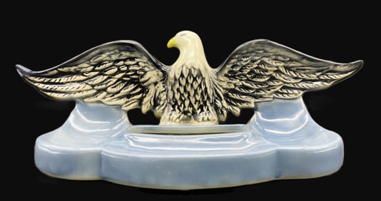 MCCOY POTTERY AMERICAN EAGLE DRESSER CADDY 1950S SWANK