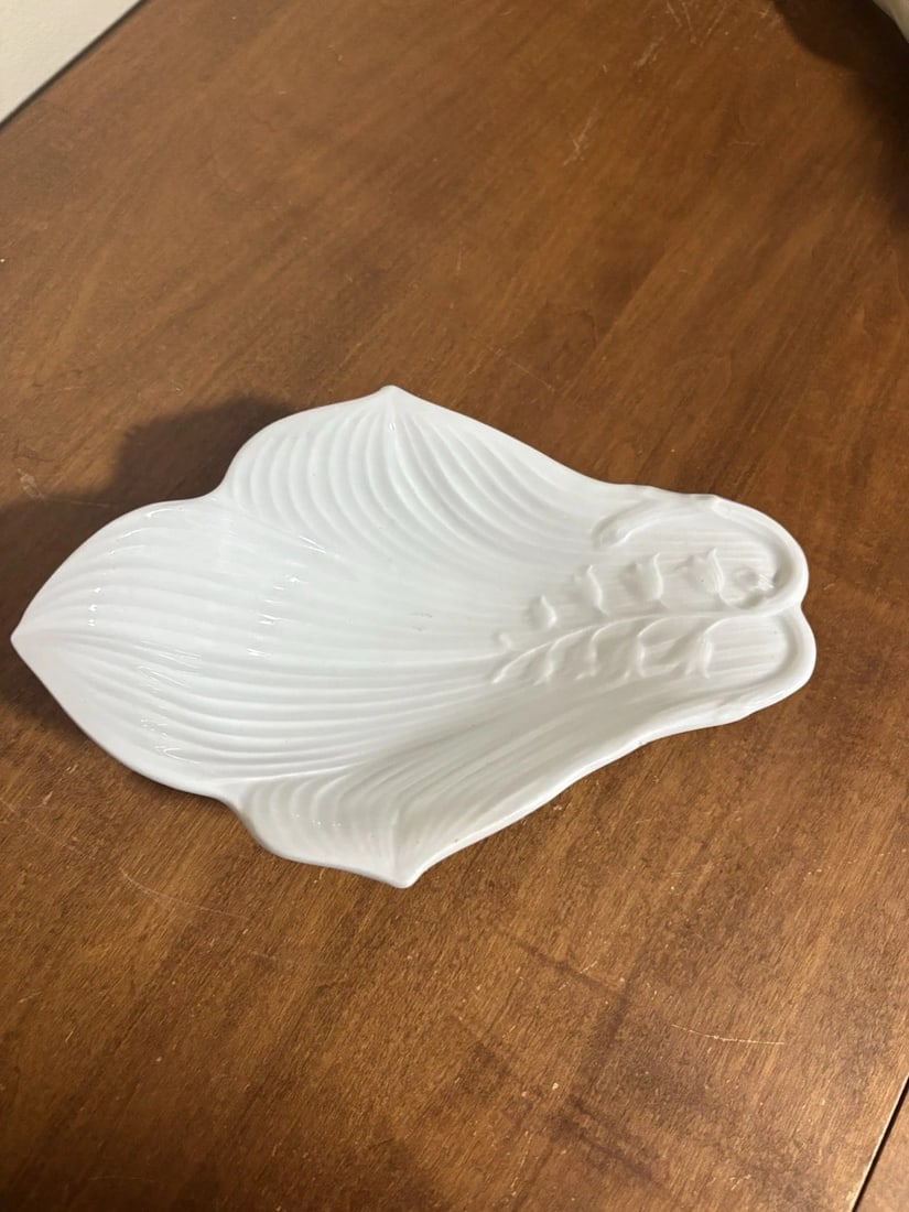 Anthony Shaw Ironstone Lily Of The Valley Spoon Holder (1 of 2)