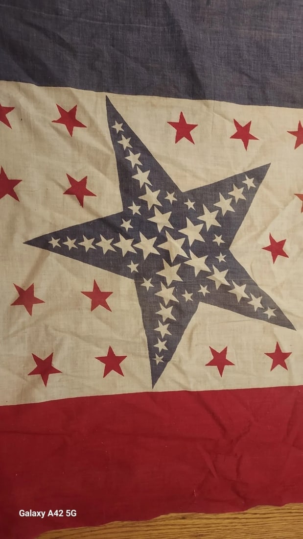 Centennial Period Star Fabric 13 x 24" American Flag Patriotic (1 of 1)