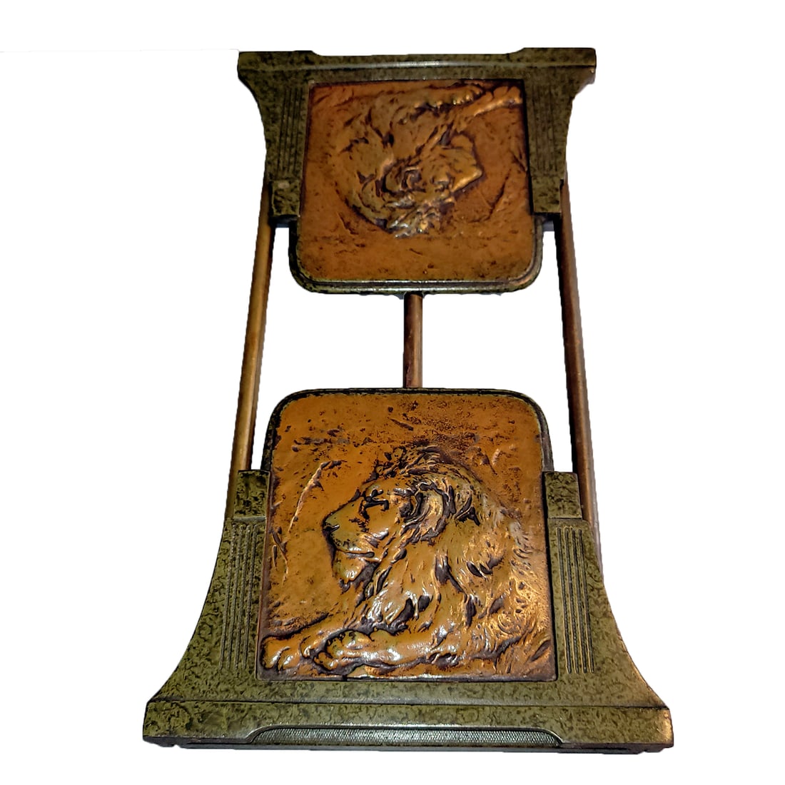 Telescoping Cast Iron Lion Bookend (1 of 14)