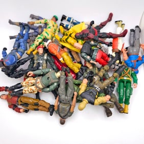 GI Joe and Assorted Action Figures Circa 2002