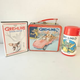 1984 Gremlins’ Lunch Box with Thermos and DVD