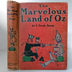 The Marvelous Land of Oz L Frank Baum 1904 1st Edition 2nd State Printing Variant B Hard Cover