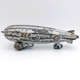 Dent Hardware Co. Cast Iron Zep Zeppelin Blimp Airship circa 1930