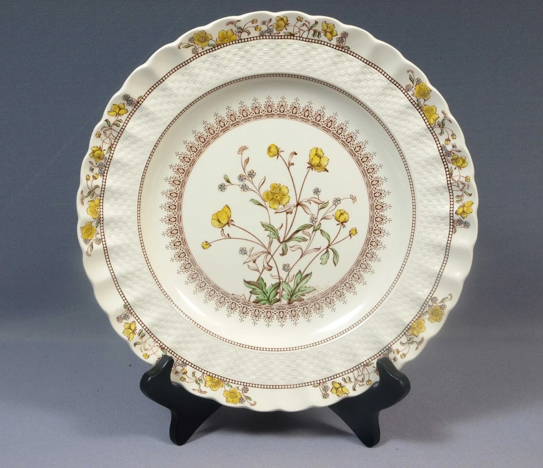 Copeland Spode BUTTERCUP Dinner Plate England Vintage 10 1/2" (1 of 5)