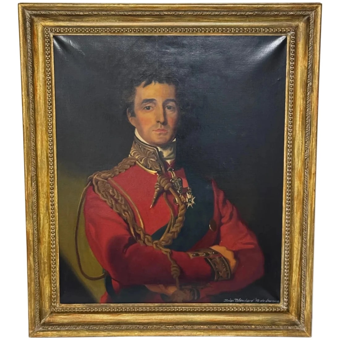 Large Oil Painting Field Marshal Duke of Wellington Wearing Order of the Garter (1 of 20)