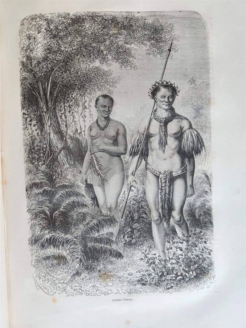 1866 HISTORY of VOYAGES ILLUSTRATED antique JAPAN & SOUTH AMERICA TRAVELS (1 of 20)