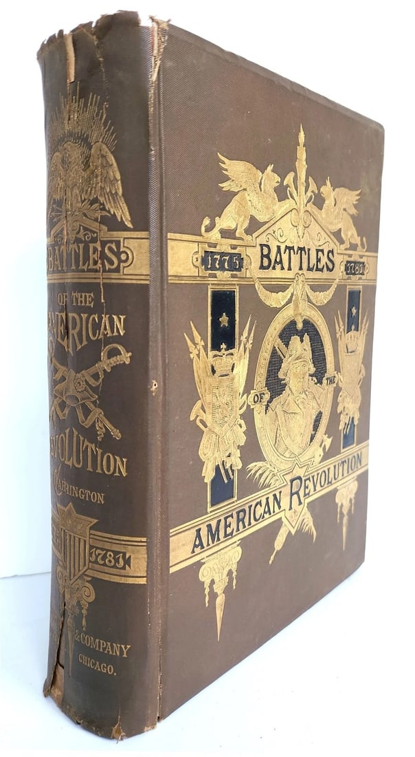 1876 BATTLES of AMERICAN REVOLUTION antique Henry Carrington ILLUSTRATED w/MAPS (1 of 17)