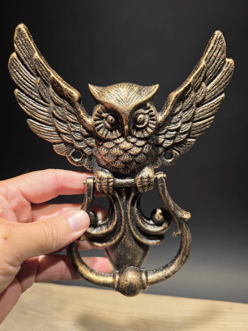 Cast Iron Owl Door knocker (1 of 9)