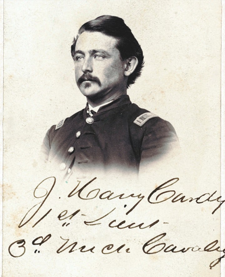 1861, Captain James Cardy ,3rd Michigan Cavalry: Title:1861, Captain James Cardy ,3rd Michigan Cavalry Artist/Source:UNKNOWN Original Date:SEE TITLE Dimensions (in inches):8x10 Description: || UNITED STATES SHIPPING ONLY! || This lot is a Dye Based 