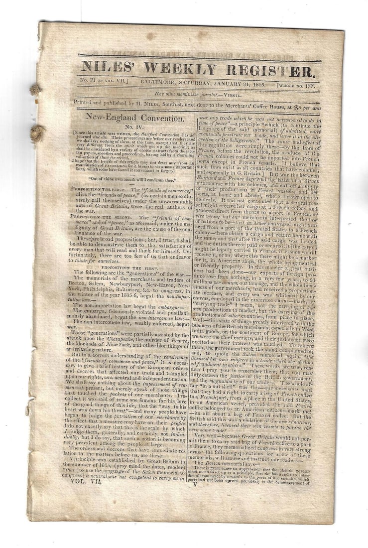 1815 New Orleans War News (1 of 2)