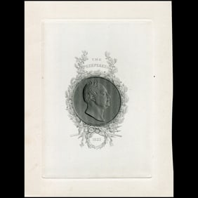 Portrait Medallion of King William IV – Engraving for The Keepsake, 1833