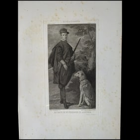 Portrait of Don Fernando of Austria – Engraving by Bartolomé Maura after Diego Velá