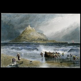 St. Michael’s Mount, Cornwall – Myles Birket Foster (1825–1899), engraved by John