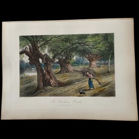 At Burnham Beeches, after Birket Foster. Arthur Willmore (1872)