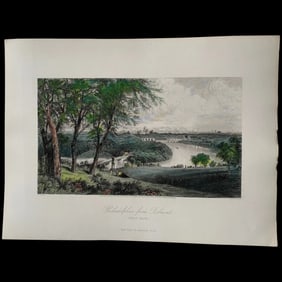 Philadelphia from Belmont, after G. Perkins. Robert Hinshelwood (1873)