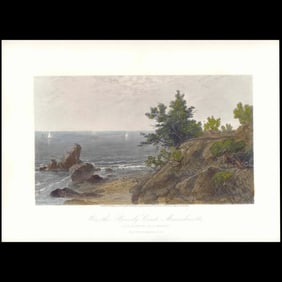On the Beverly Coast Massachusetts, after J.F. Kensett. S. V. Hunt (1874)