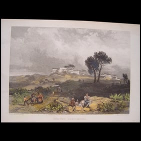 Castel Gandolfo - Antique engraving
