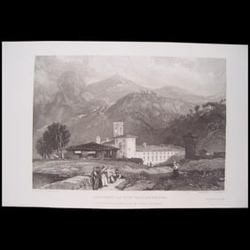 Vallombrosa Abbey - 1832 engraving