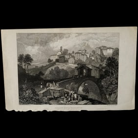 Pegalo (Florence). After J.D. Harding. Engraved by J.B. Allen (1832)