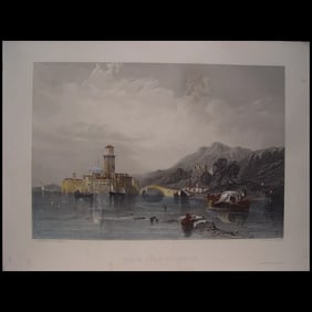 Gulf of Venice - Antique engraving by Robert Wallis