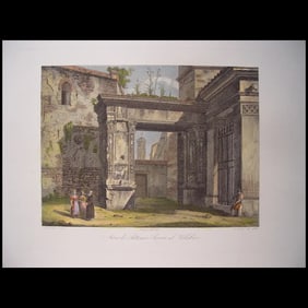 Arch of Gallienus, Rome (Italy). Domenico Amici, 1847