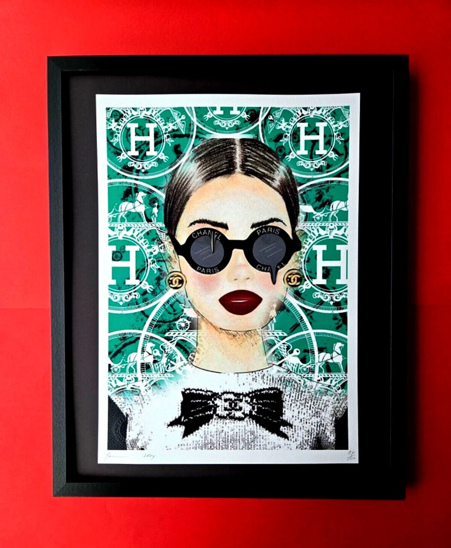 Death Nyc Hand Signed Large Print Coa Framed 16x20in Hello