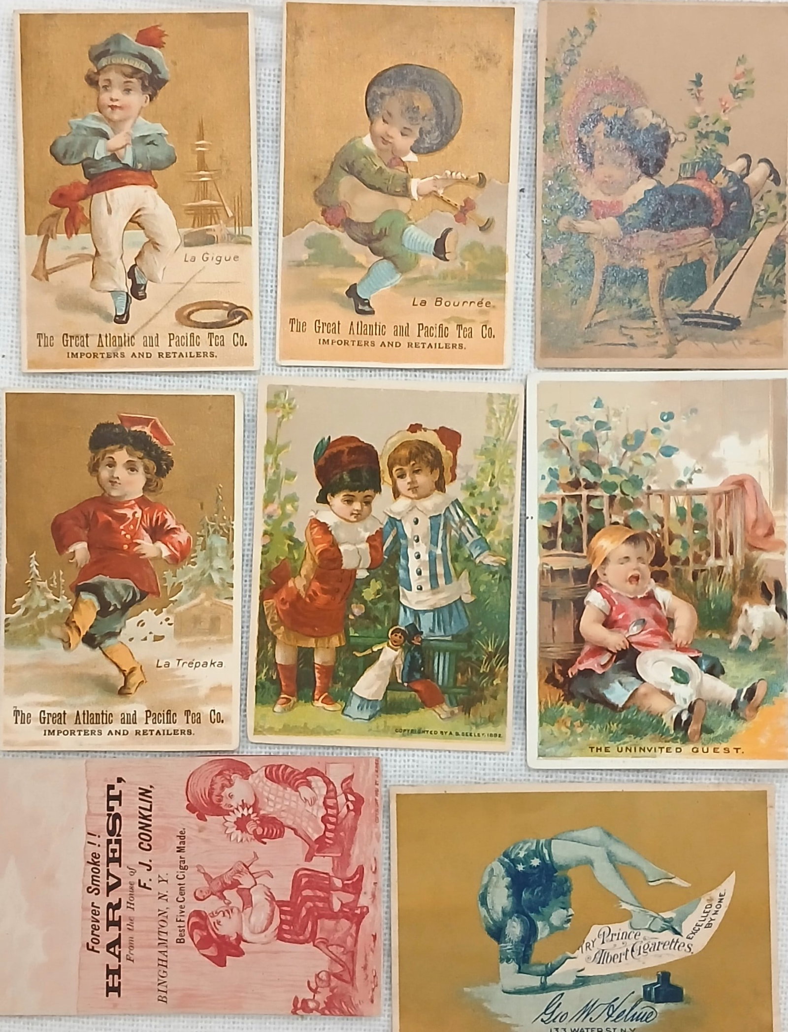 (8 PCS) Victorian Advertising Trade Cards (1 of 2)