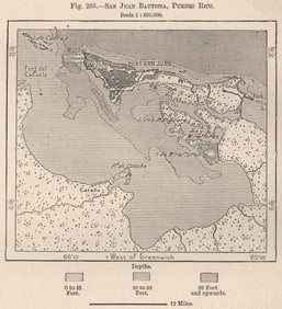 Villahermosa, Puerto Rico 1885 old antique vintage map plan chart (1 of 1)
