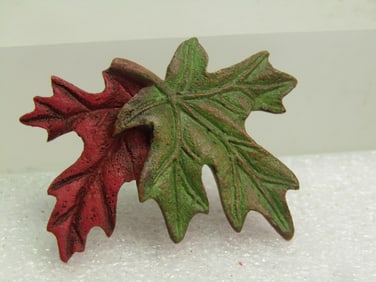 Vintage Fall Leaves Brooch, Resin, 1980's