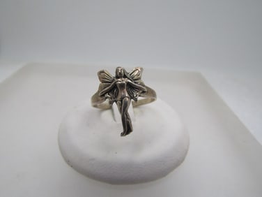Vintage Stering Fairy Ring, Sz. 7.5, 1980's-1990's