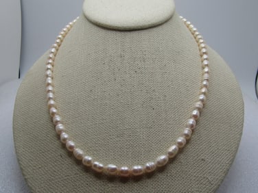 Vintage Baroque Freshwater Pearl Necklace, 18", 1980's-1990's