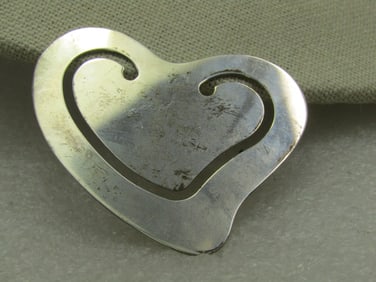 Sterling Silver Tiffany & Co. Heart Bookmarker, Elsa Peretti