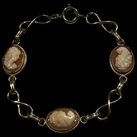 Vintage 12k GF Cameo Bracelet