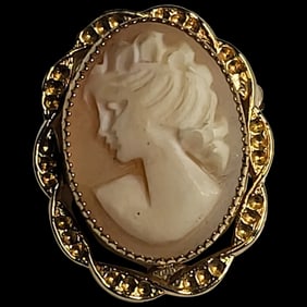 Vintage Gold Filled Cameo Pin/Brooch