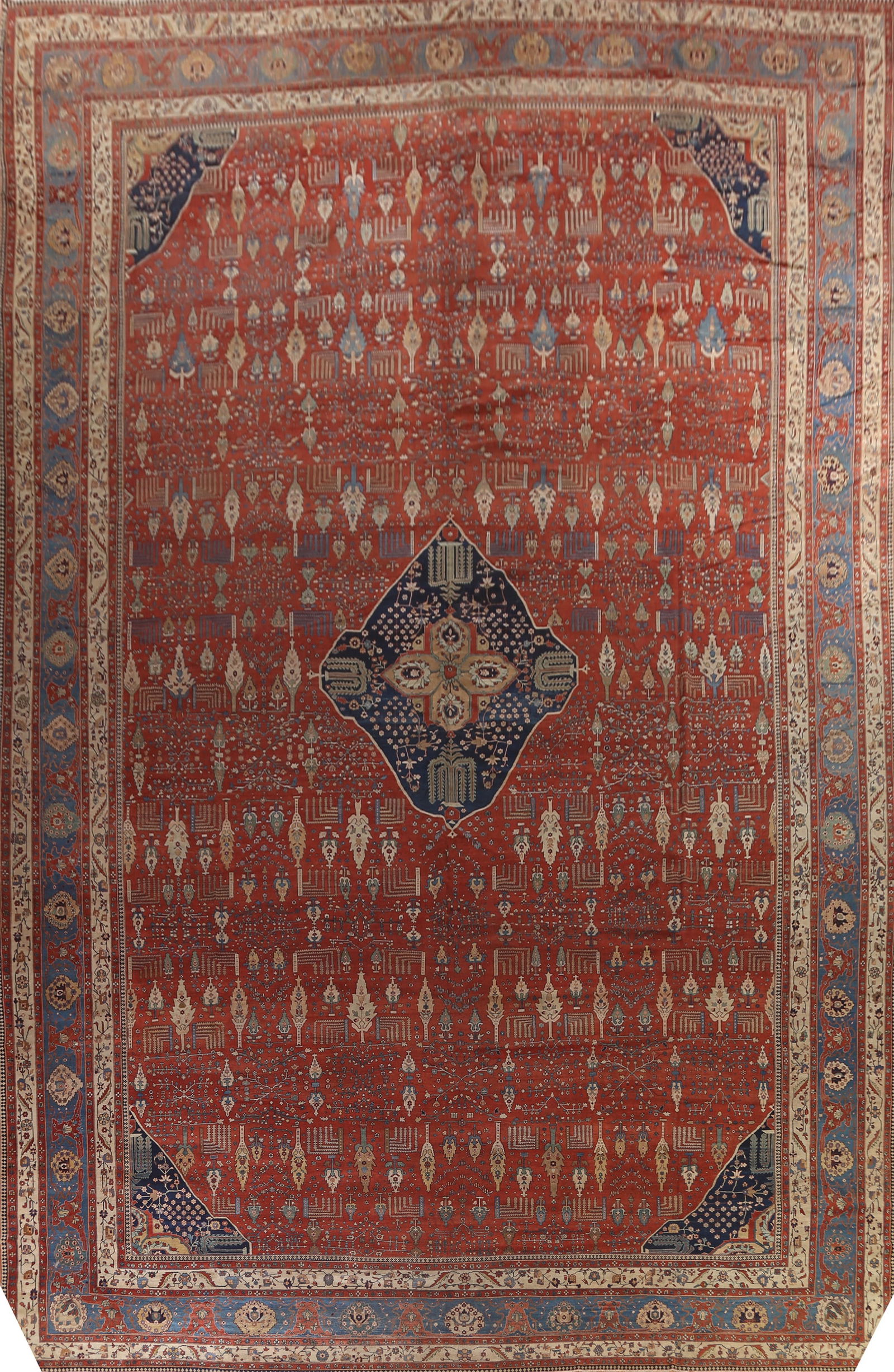 Pre-1900 Antique Vegetable Dye Sarouk Farahan Persian Rug 20x30: Title: Pre-1900 Antique Vegetable Dye Sarouk Farahan Persian Rug 20x30 Description:A Beautiful Genuine Iran ( Persia ) Sarouk (Farahan) rug is Hand Knotted by skillful weavers in Iran ( P