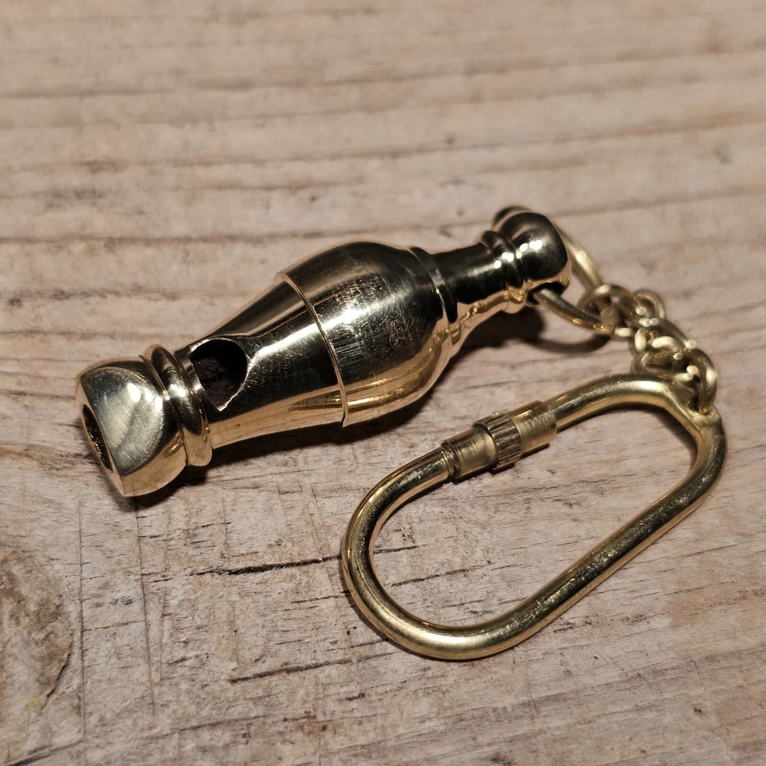 Victorian Pear Shaped Brass Whistle: 2" Long whistle Wonderful heavy brass whistle. Such a great little piece. Highly detailed ! Be sure to see the images.. Nice quality!,....great for any early home decor All our items come with a 100%