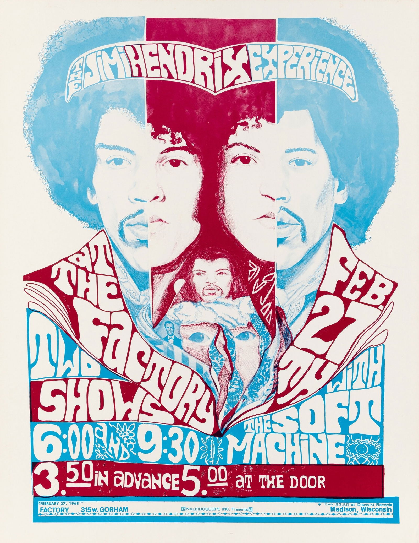 Jimi Hendrix Hilton Concert Poster (1 of 1)