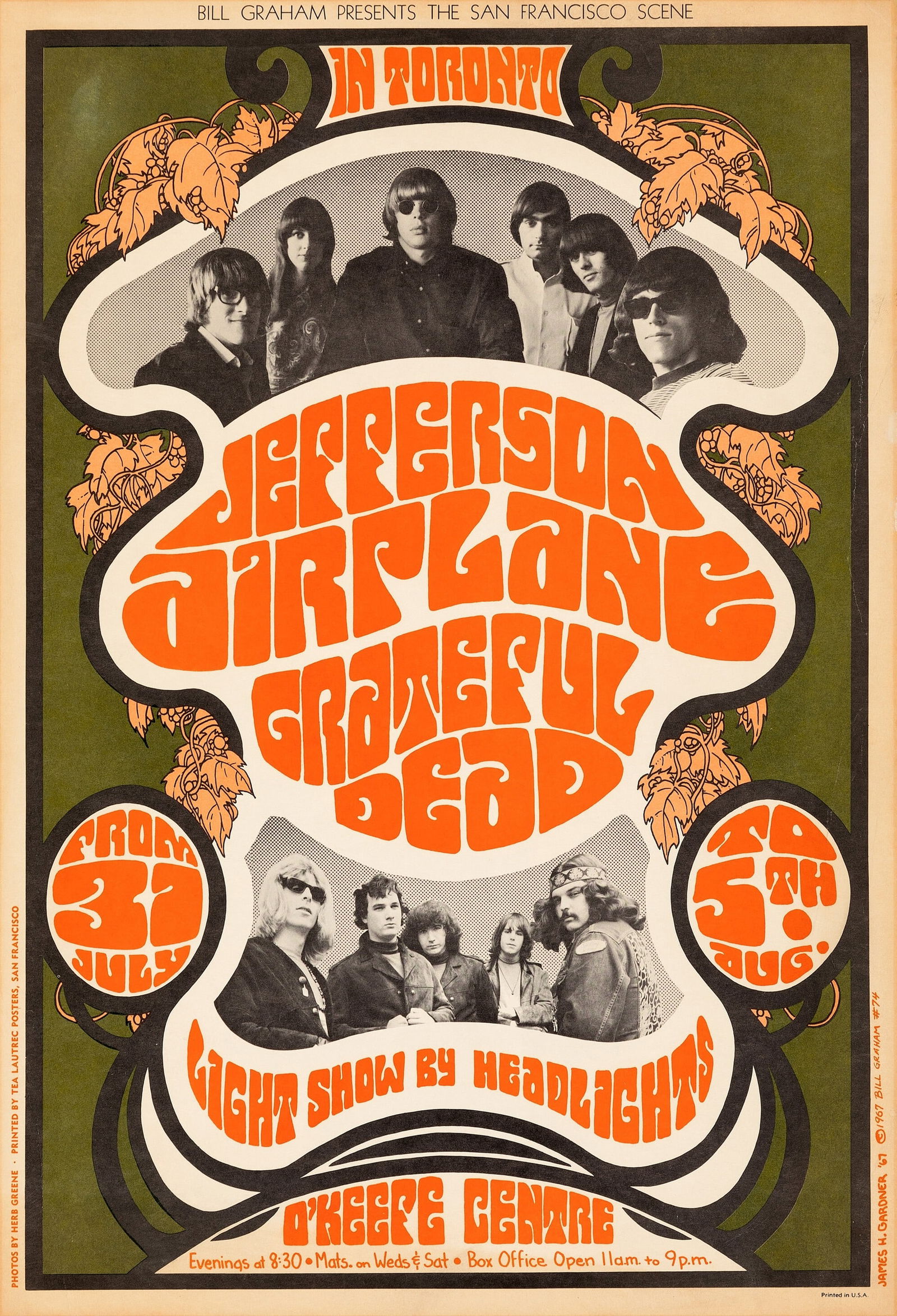 Grateful Dead Jefferson Airplane Concert Poster (1 of 1)