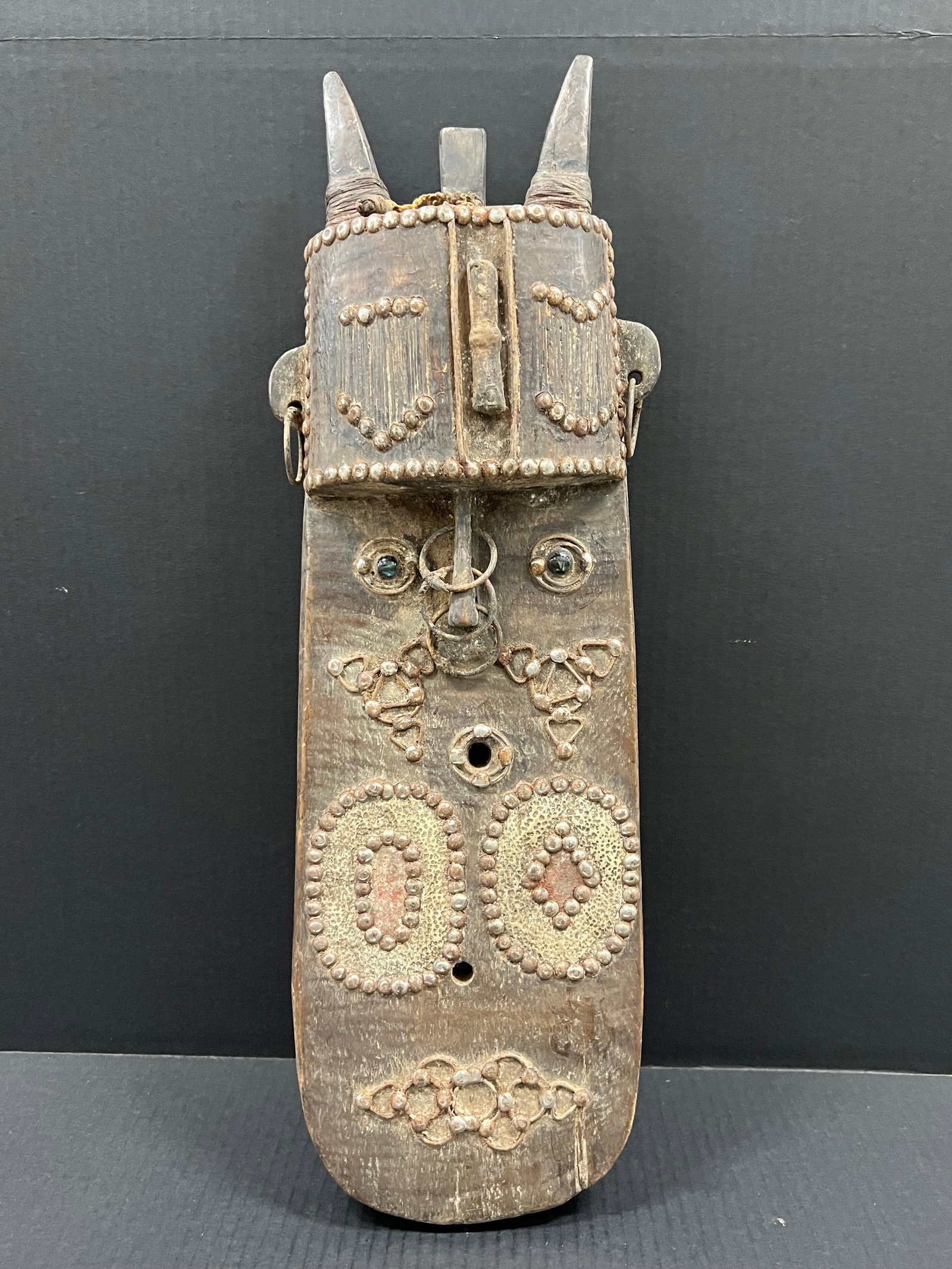 Toma Mask: Title: Toma Mask Date/Period: Late 20th Century Dimension: 21" h x 13" w Material: Wood Additional Information: African Tribal Art Toma Mask Reserve: $100.00 Shipping: Domestic: Flat-rate of $30.00 to