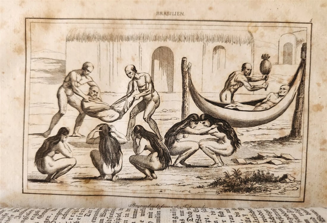 1838 BRAZIL antique ILLUSTRATED in GERMAN (1 of 20)