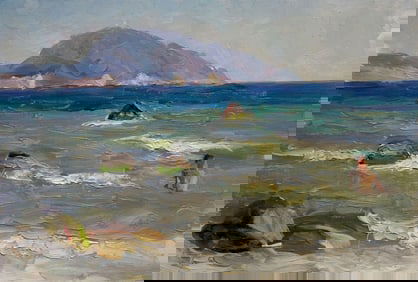 Oil painting Seascape Strelov Arkady Efimovich
