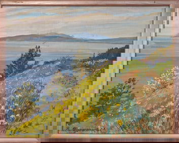 Oil painting View of Cape Meganom Mishurovsky V. V.