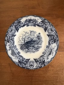 Wedgwood Flow Blue Fish Plate