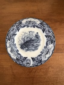 Wedgwood Flow Blue Fish Plate