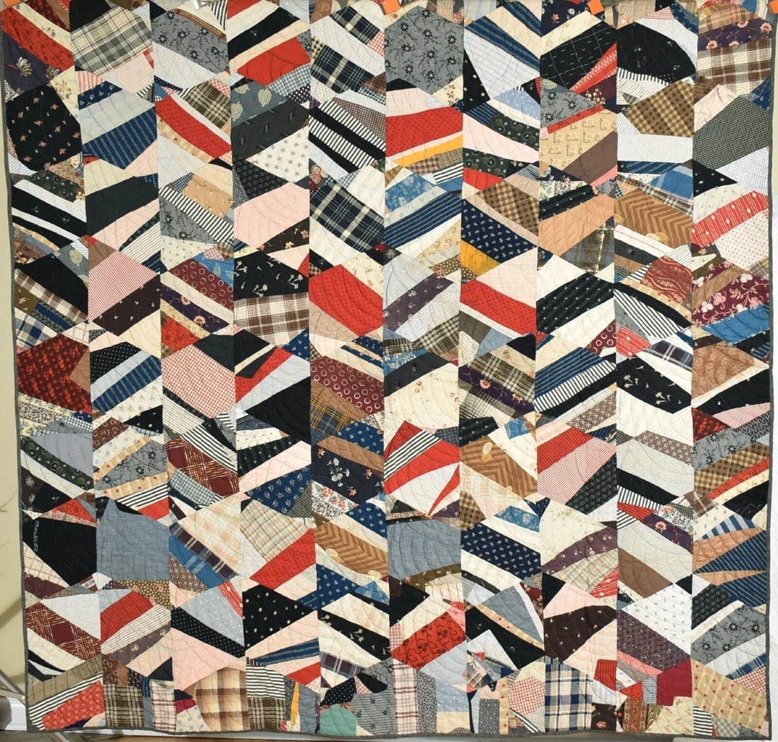 Crazy Diamonds Quilt dated "1896" (1 of 14)